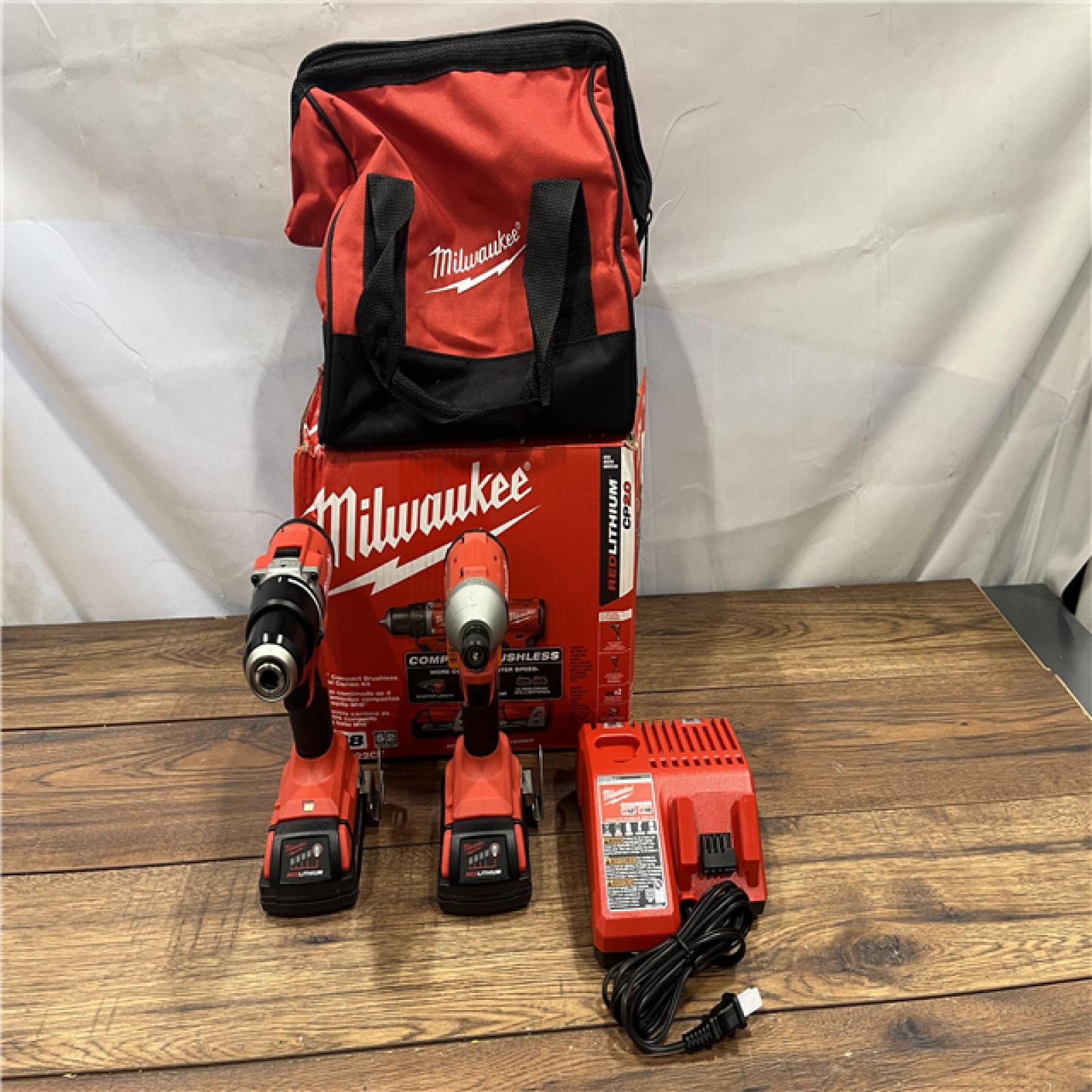 AS IS Milwaukee M18 Compact Brushless 2-Tool Combo Kit