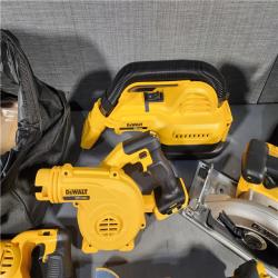 HOUSTON LOCATION - AS-IS (APPEARS LIKE NEW) DEWALT 20-Volt Max Lithium-Ion 10-Tool Cordless Combo Kit with Two 2.0 Ah Batteries, Charger and 2 Bags