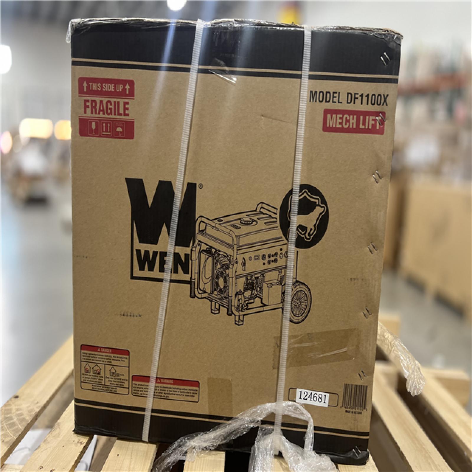 DALLAS LOCATION - WEN 11000/8300-Watt 120V/240V Dual Fuel Transfer-Switch Ready Electric Start Portable Generator w Wheel Kit and CO Watchdog