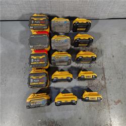 HOUSTON LOCATION - AS-IS DEWALT BATTERY PACK QTY - 15