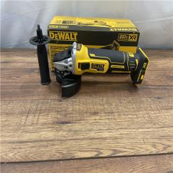 AS-IS DEWALT 20V MAX XR Cordless Brushless 4.5 in. Slide Switch Small Angle Grinder (TOOL ONLY)