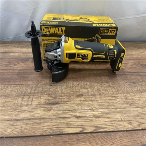 AS-IS DEWALT 20V MAX XR Cordless Brushless 4.5 in. Slide Switch Small Angle Grinder (TOOL ONLY)