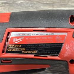 AS-IS Milwaukee M12 12V Lithium-Ion Cordless 3/8 in. Right Angle Drill (Tools-Only) (LOT OF 2)