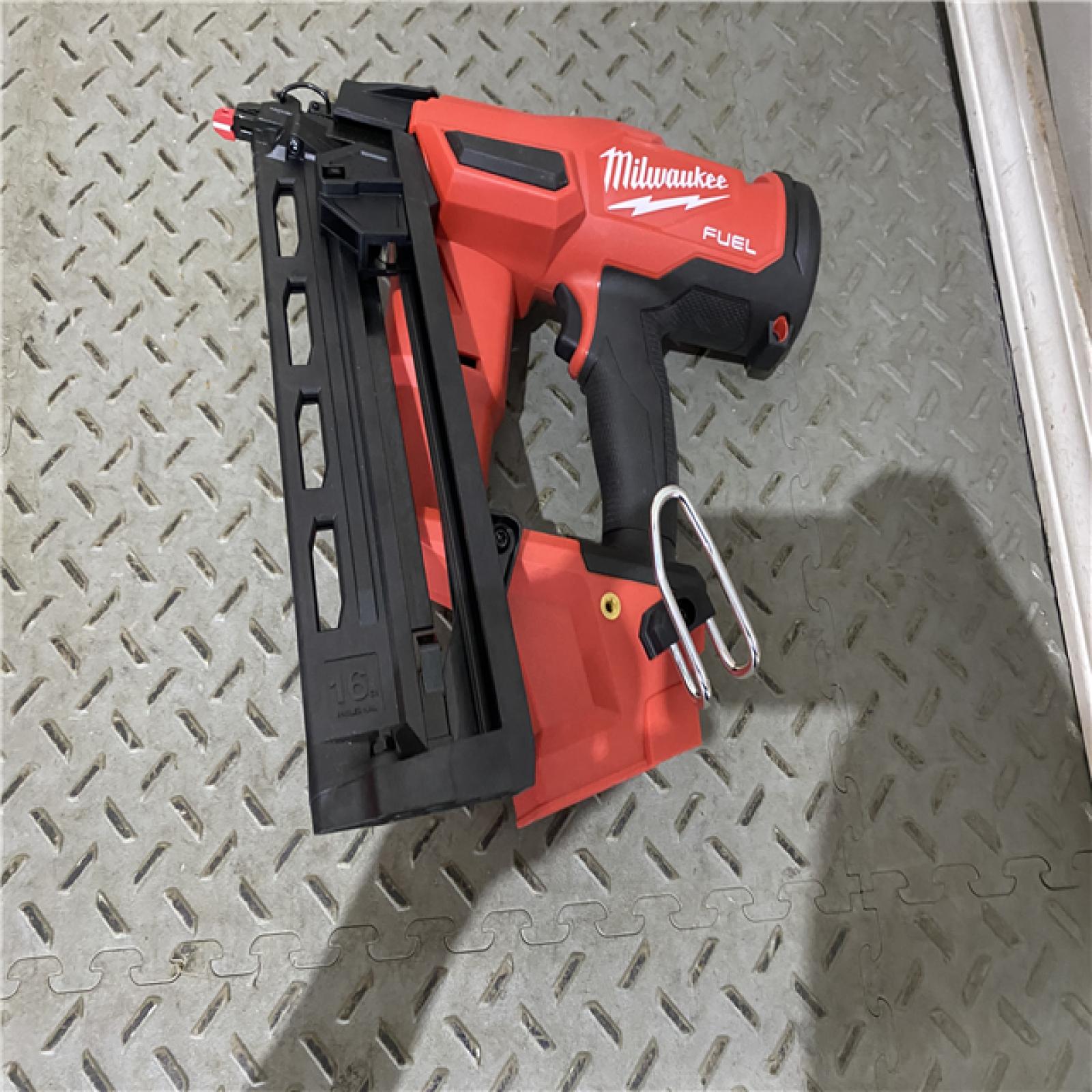 Houston location AS-IS Milwaukee 2841-20 18V Cordless Gen II 16 Gauge Angled Finish Nailer (Tool Only)