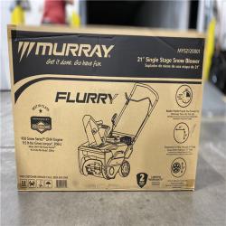 DALLAS LOCATION - NEW! Flurry 21 in. 208 CC Single-Stage Gas Snow Blower