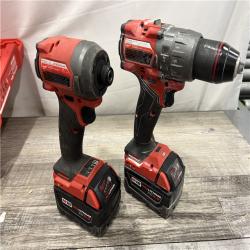 AS-IS MILWAUKEE M18 FUEL 18V Lithium-Ion Brushless Cordless Hammer Drill and Impact Driver Combo Kit (2-Tool) with 2 Batteries