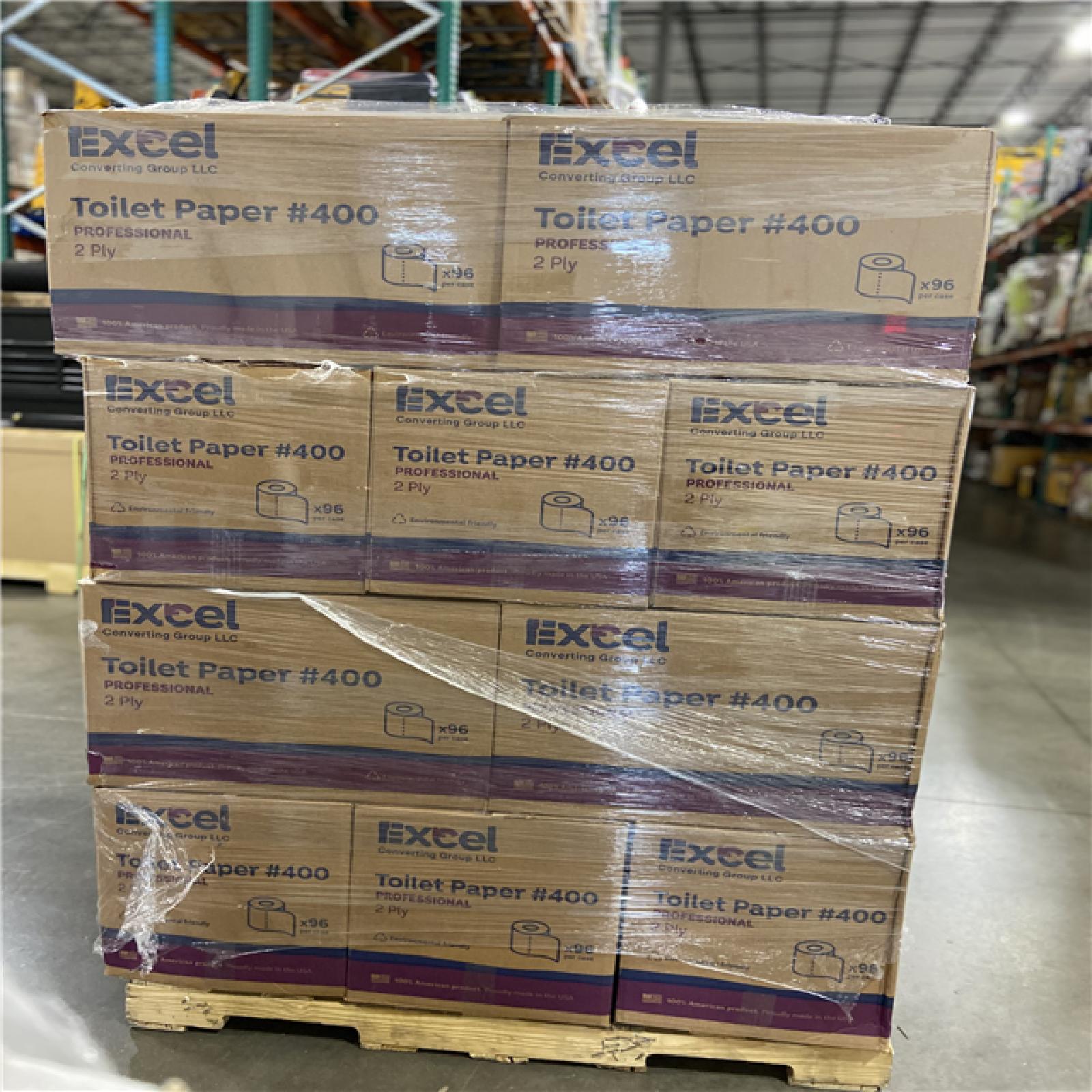 DALLAS LOCATION - TOILET PAPER #400 PALLET - (20 BOXES) (96 ROLLS PER BOX)