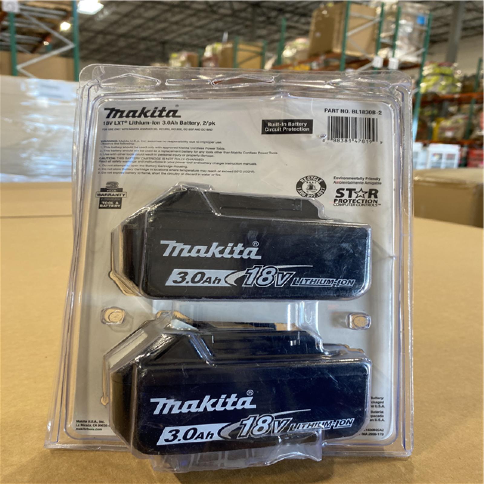 NEW! - Makita 18V LXT Lithium-Ion High Capacity Battery Pack 3.0Ah with Fuel Gauge (2-Pack)