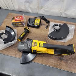 AS-IS DeWalt DCG460 54v XR Cordless FLEXVOLT Angle Grinder 230mm 2 X 9ah Li-ion Charger Case