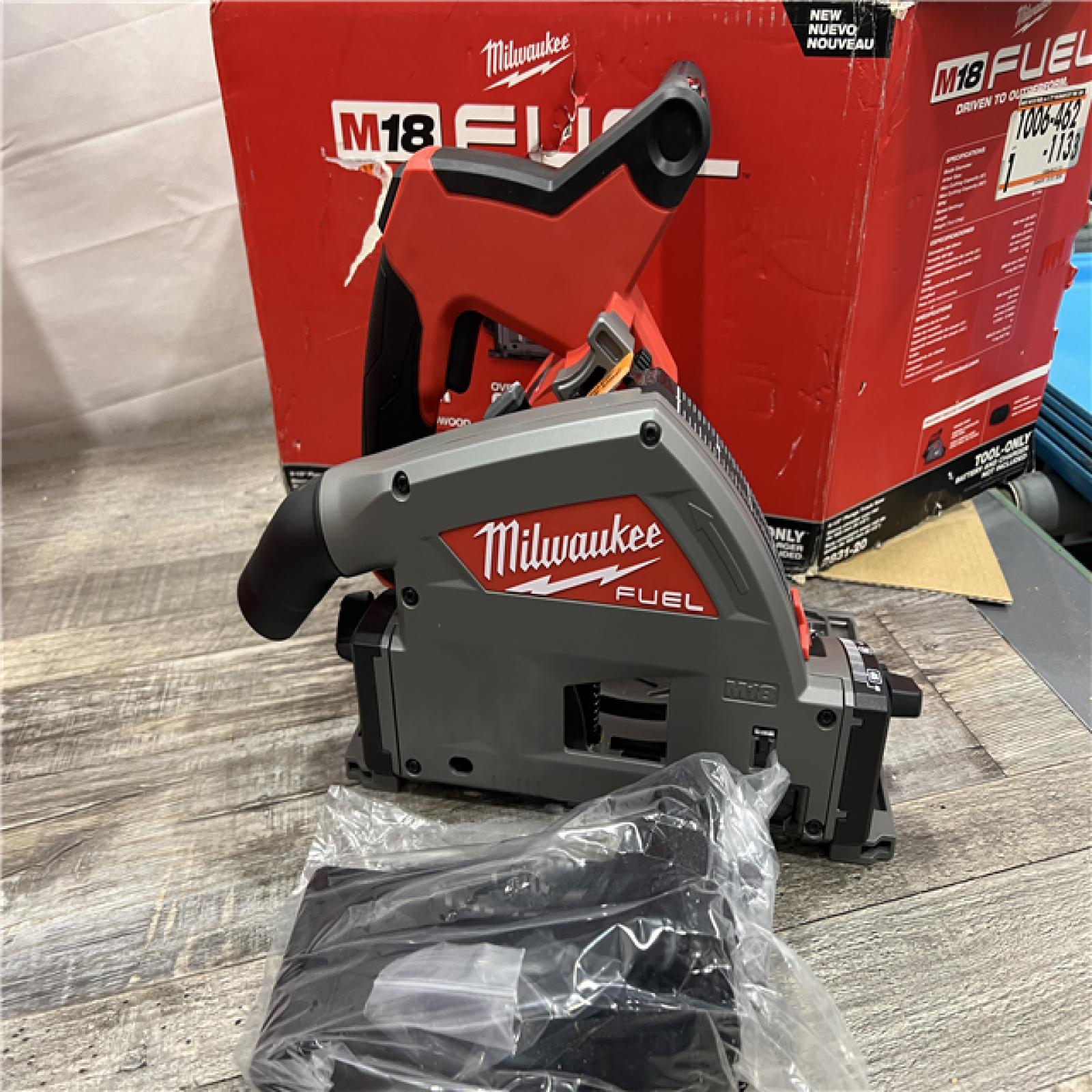 AS-IS Milwaukee M18 FUEL 18V Lithium-Ion Cordless Brushless 6-1/2 in. Plunge Cut Track Saw (Tool-Only)