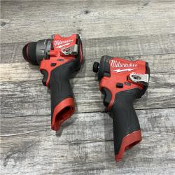 AS-IS Milwaukee 3497-22 12V Brushless Hammer Drill and Impact Driver Combo Kit