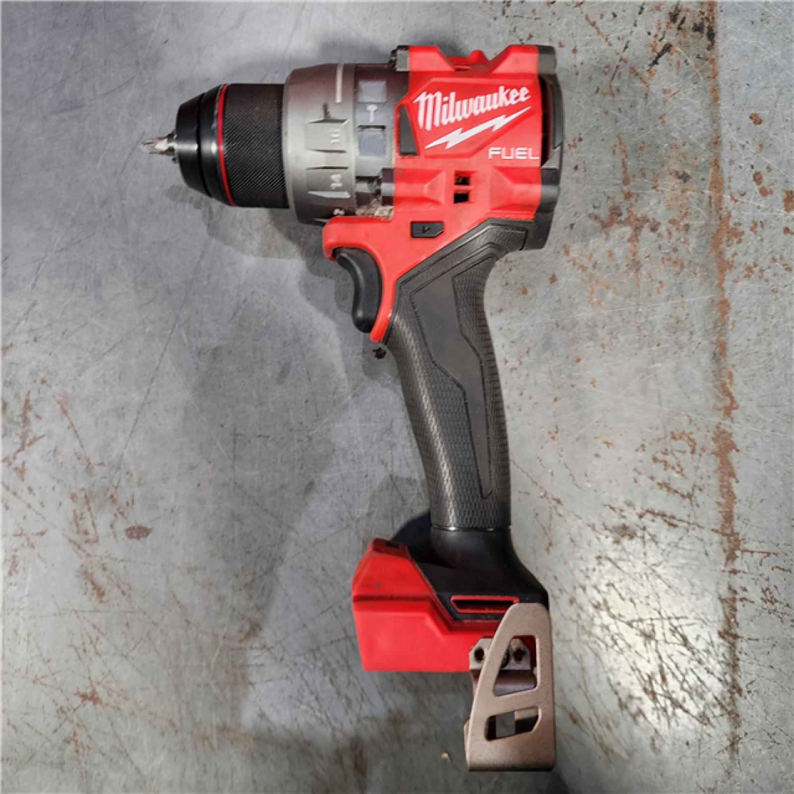 HOUSTON LOCATION - AS-IS Milwaukee 2904-22 Hammer Drill Driver Kit with Batteries  Charger & Tool Case  Red