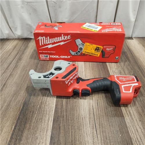 AS IS Milwaukee M12 12-Volt Lithium-Ion Cordless PVC Pipe Shear (Tool-Only)