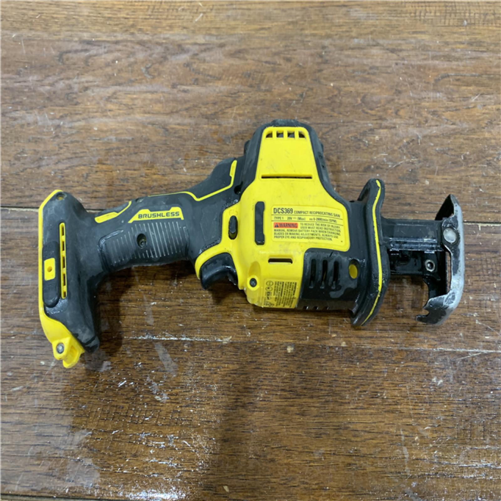 AS-IS Dewalt DCS369B ATOMIC 20V MAX Cordless One-Handed Reciprocating Saw (Tool Only)