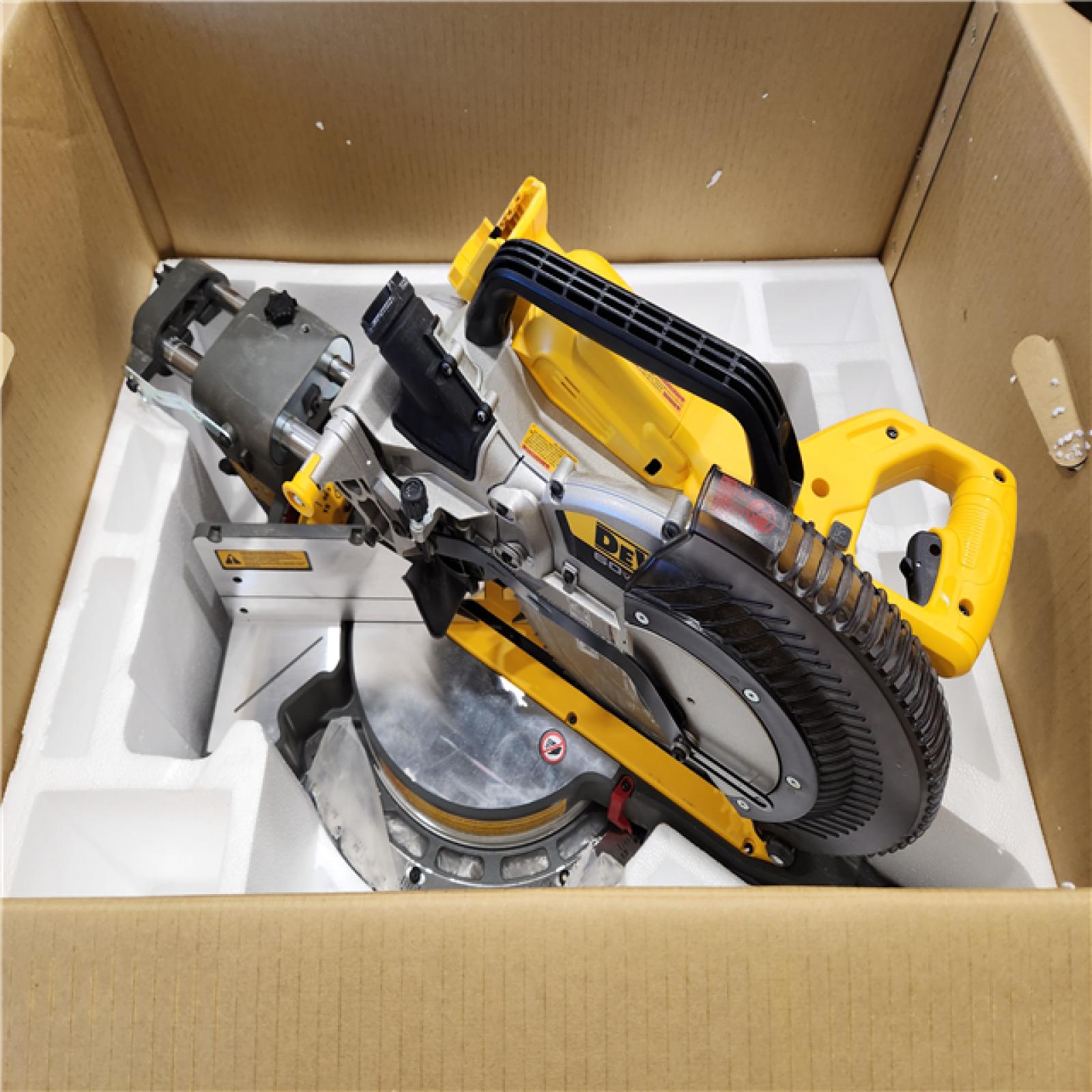 AS-IS DEWALT 60V Lithium-Ion Brushless Cordless 12 in. Sliding Miter Saw (Tool Only)