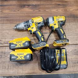 AS-IS ATOMIC 20-Volt MAX Lithium-Ion Cordless Combo Kit (2-Tool) with (2) 2.0Ah Batteries, Charger and Bag