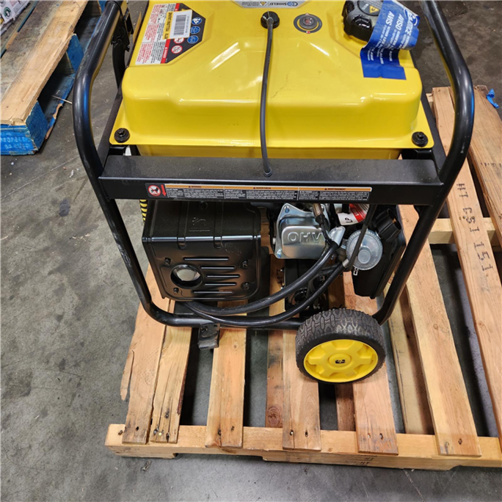 California AS-IS Champion Power Equipment 4250-Watt Recoil Start Duel Fuel Generator