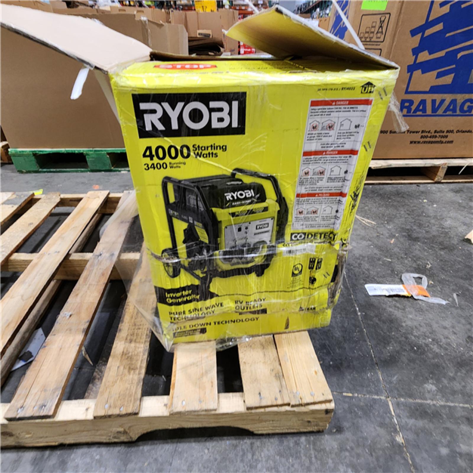 Dallas Location - As-Is RYOBI 4000-Watt Generator