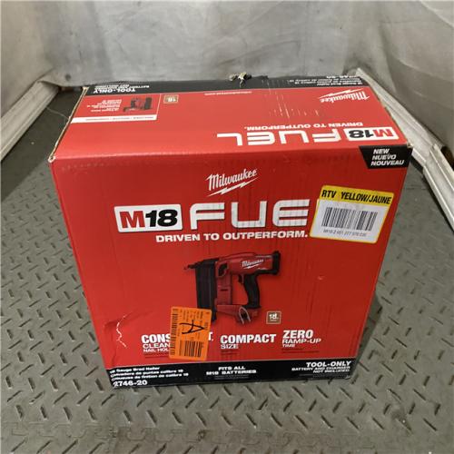 Houston location AS-IS Milwaukee M18 Fuel 18V Brushless 18-Gauge Brad Nailer 2746-20 (Bare Tool)