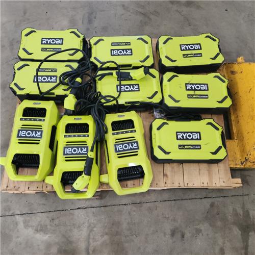 Houston Location - AS-IS Ryobi 10AH 80V Lithium (7 Battery and 3 Chargers)