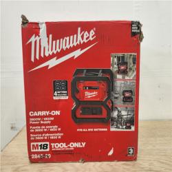 Phoenix Location Appears NEW Milwaukee M18 18V Lithium-Ion Cordless 3600-Watt/1800-Watt Battery Powered Power Supply 2845-20