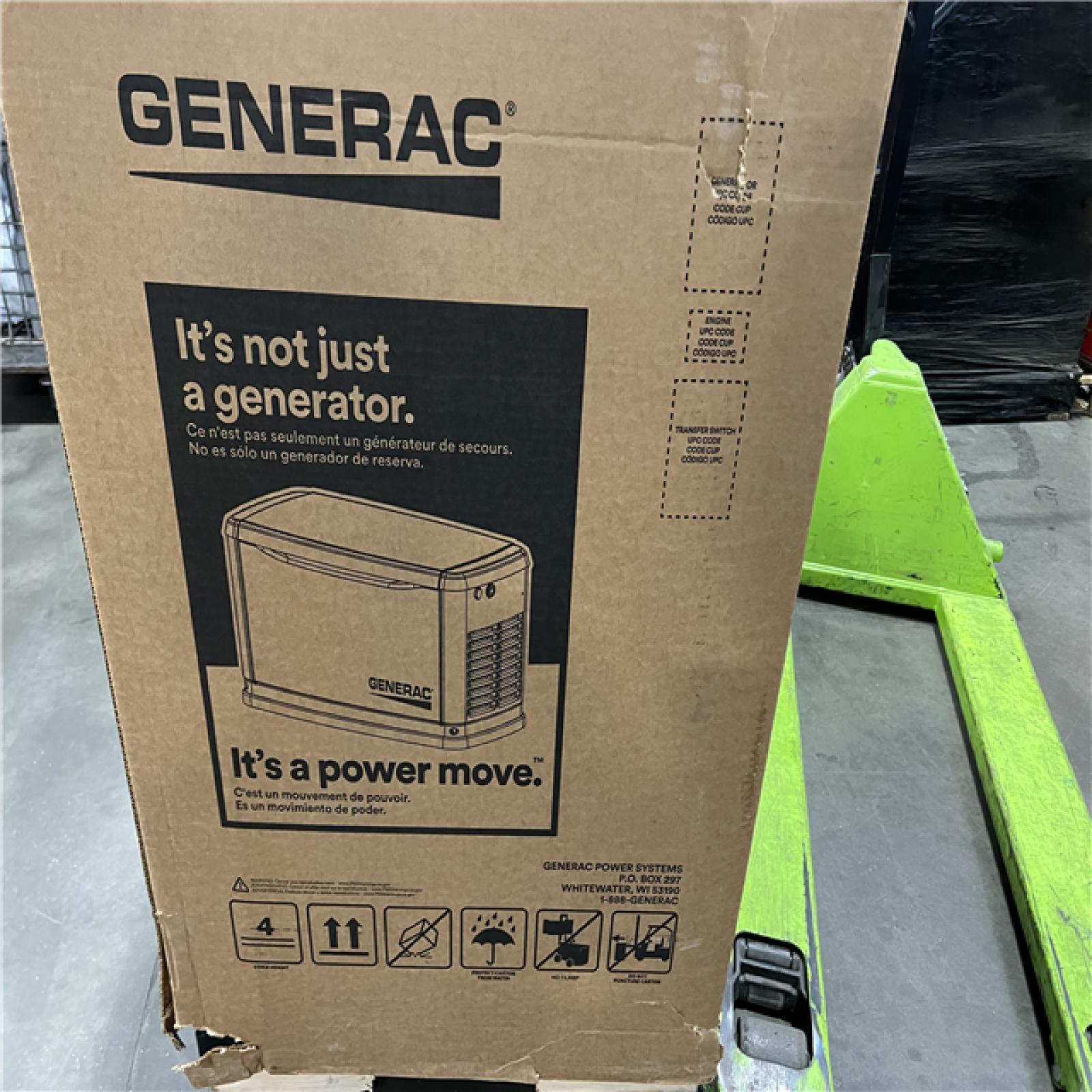 DALLAS LOCATION-  NEW Generac Guardian® 26kW Aluminum Home Standby Generator w/ Wi-Fi