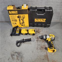 HOUSTON LOCATION - AS-IS (APPEARS LIKE NEW) Dewalt 20-Volt MAX XR Lithium-Ion Cordless Premium Brushless Hammer Drill with (2) Batteries 5.0Ah, Charger and Hard Case