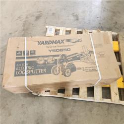 Houston Location - AS-IS YardMax 6.5 Ton Electric Log Splitter