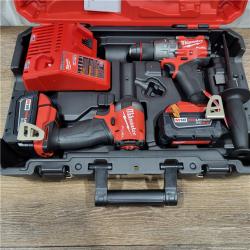 AS-IS M18 FUEL 18V Lithium-Ion Brushless Cordless Hammer Drill and Impact Driver Combo Kit (2-Tool) with 2 Batteries