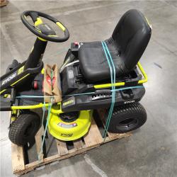 Dallas Location - RYOBI As-Is 30 Electric Riding Lawn Mower