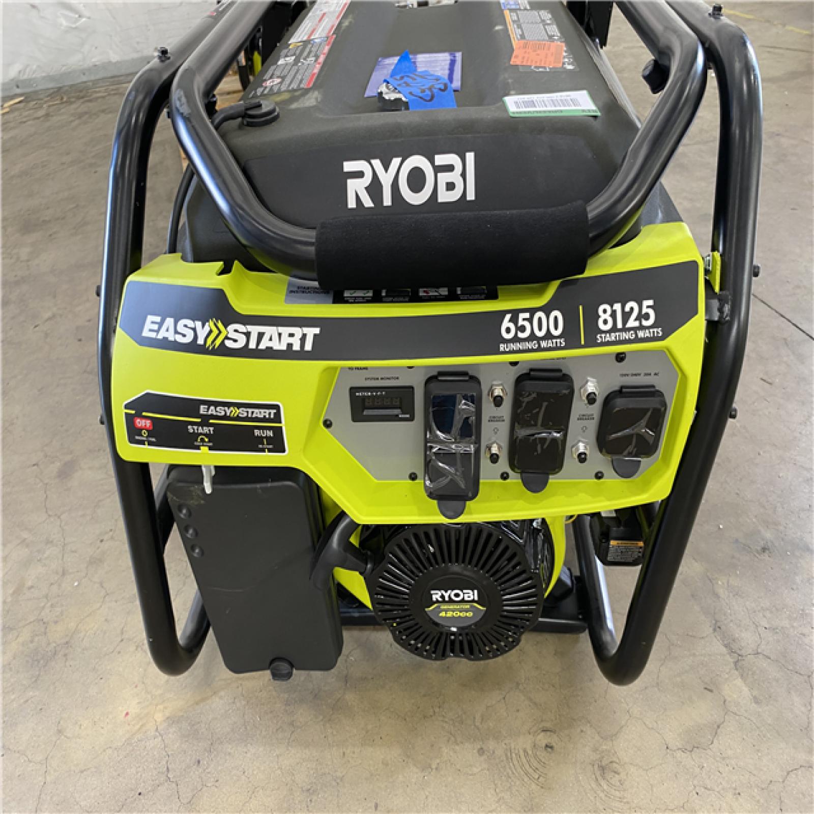 Houston Location - AS-IS (2Qty) Ryobi Easy Start 6,500 Running Watts 8,125 Starting Watts Generator