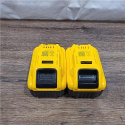 AS-IS DEWALT DCB206-2 6.0Ah 20V MAX Battery (2 Pack)