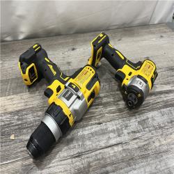 AS-IS DEWALT 20V MAX Cordless Brushless Hammer Drill/Driver 2 Tool Combo Kit with FLEXVOLT ADVANTAGE