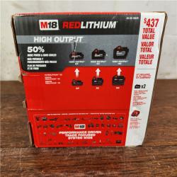 NEW! Milwaukee M18 18-Volt Lithium-Ion High Output Starter Kit with Two 6.0 Ah Battery and Charger