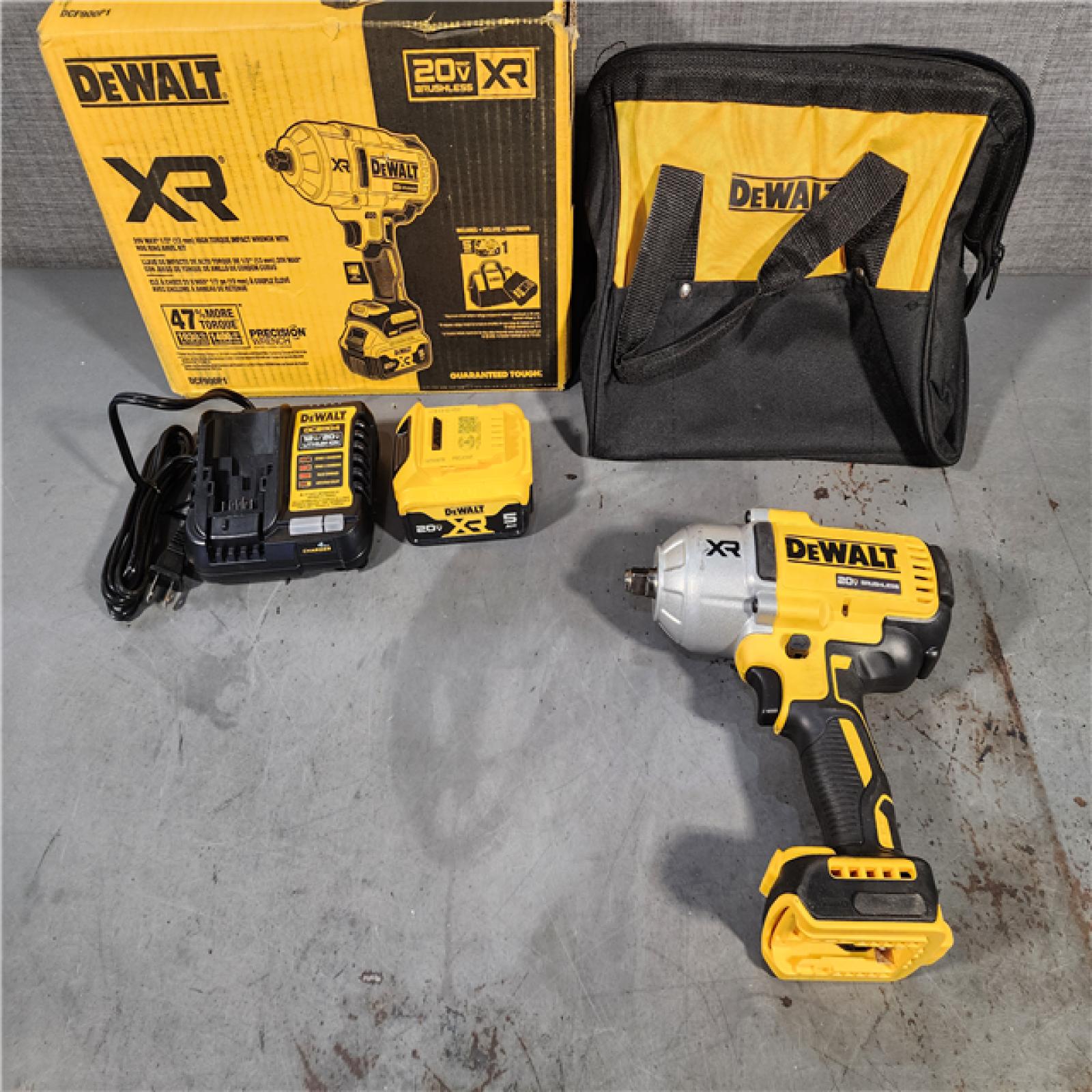 HOUSTON LOCATION - AS-IS DEWALT 20V MAX* XR 1/2  High Torque Impact Wrench with Hog Ring Anvil