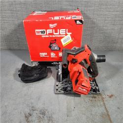 HOUSTON LOCATION - AS-IS Milwaukee M18 FUEL 18V Lithium-Ion Cordless Brushless 6-1/2 in. Plunge Cut Track Saw (Tool-Only)