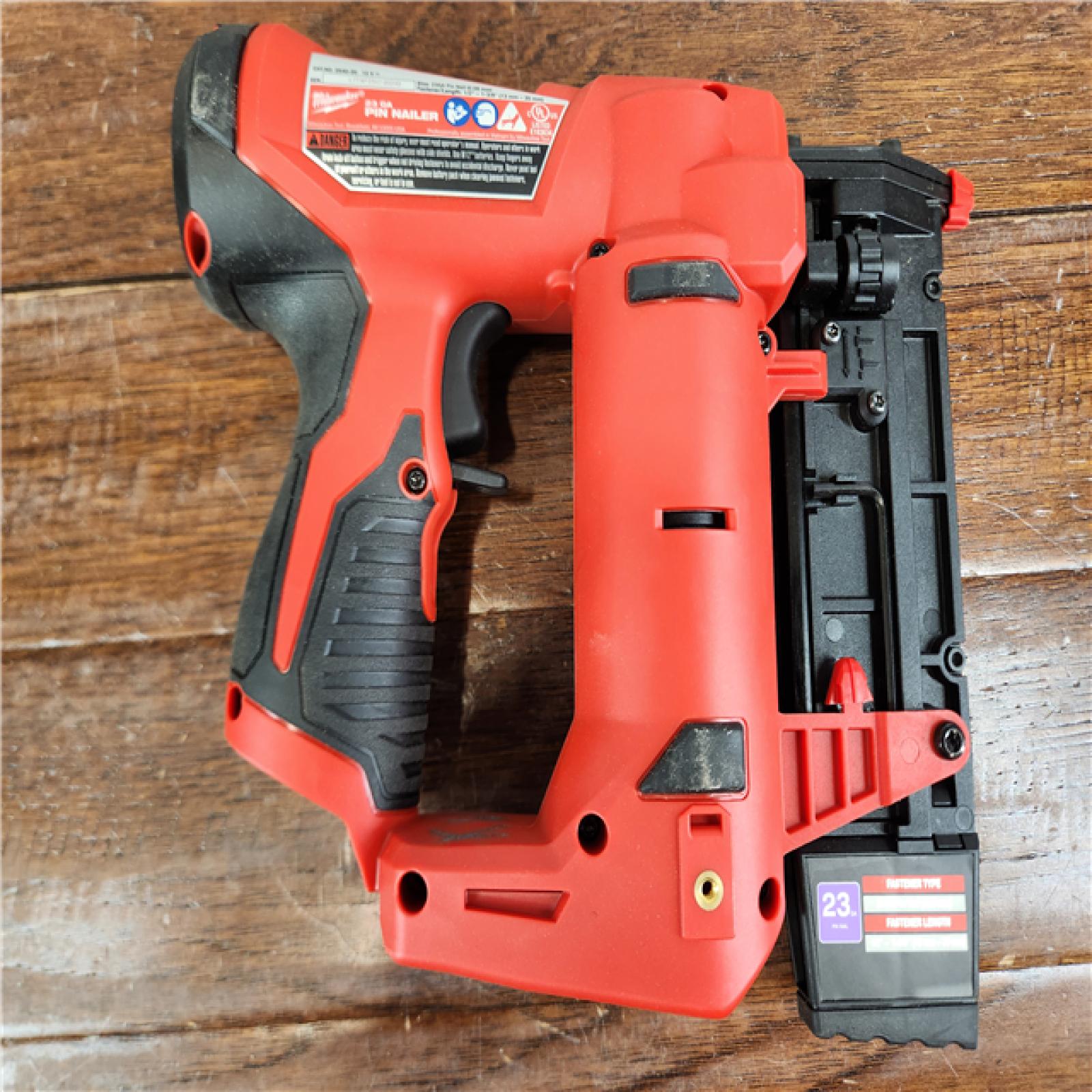 AS-IS Milwaukee M12 12V Brushed Cordless 23 Gauge Pin Nailer (Tool Only)