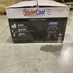 DALLAS LOCATION -  QuietCool 40-Watt Hybrid Solar/Electric Powered Roof Mount Attic Fan with Included Inverter for Nighttime Cooling