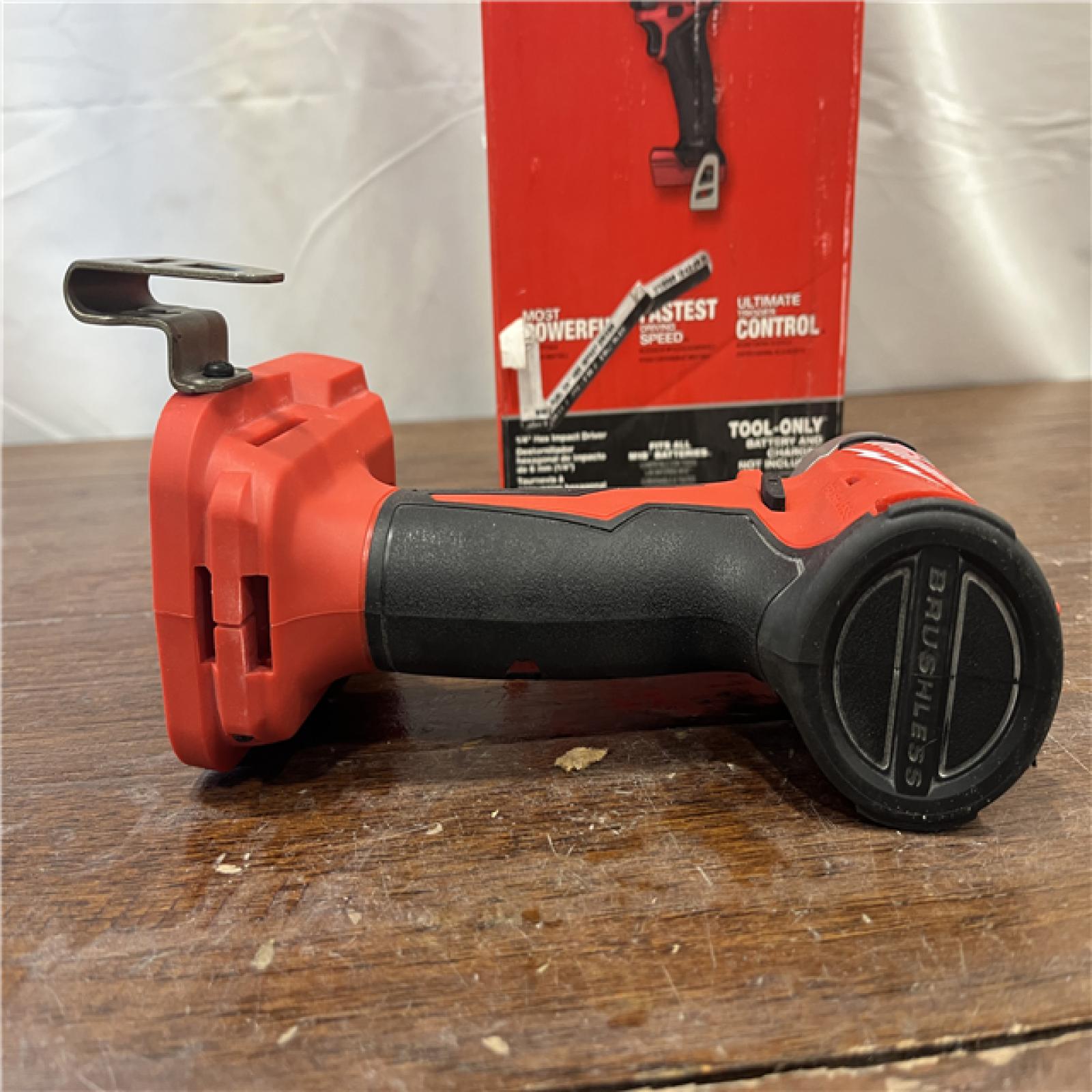 AS-ISMilwaukee 2953-20 18V Lithium-Ion Brushless Cordless 1/4   Hex Impact Driver Bare Tool  Red