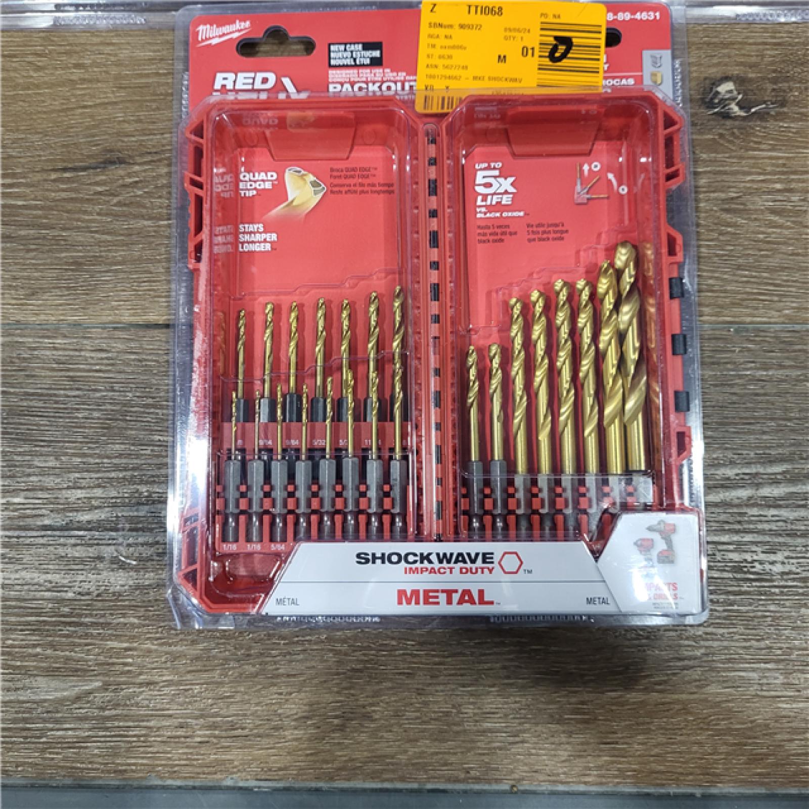 NEW! Milwaukee Titanium Drill Bit Set 23 Piece ( 3 PACK)