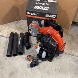 HOUSTON LOCATION - AS-IS ECHO 216 MPH 517 CFM 58.2cc Gas 2-Stroke Backpack Leaf Blower with Tube Throttle