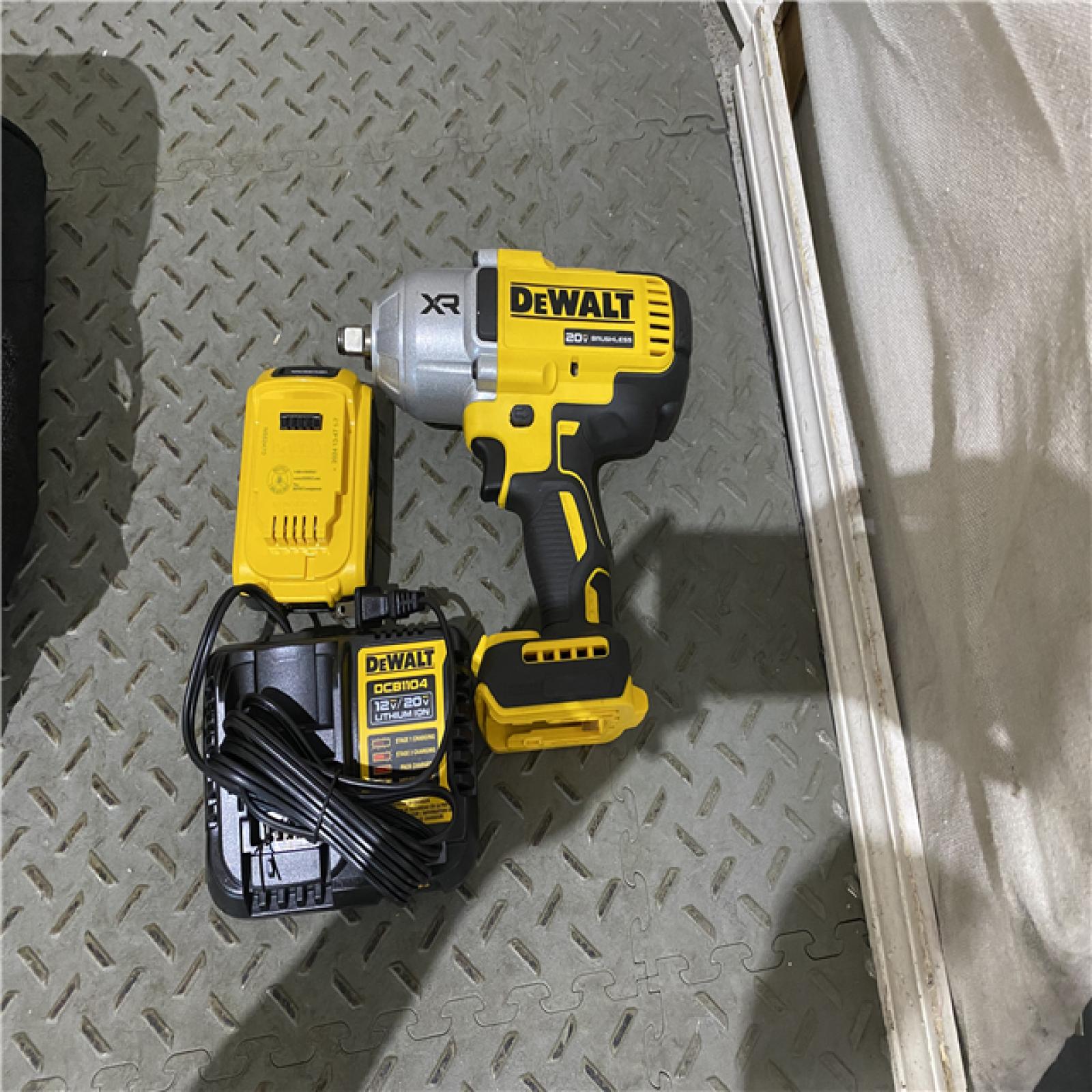 Houston locatioon AS-IS DEWALT 20V MAX* XR 1/2  High Torque Impact Wrench with Hog Ring Anvil