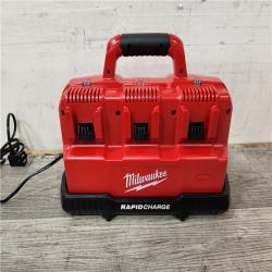 Phoenix Location NEW Milwaukee M12 and M18 12-Volt/18-Volt Lithium-Ion Multi-Voltage 6-Port Sequential Rapid Battery Charger (3 M12 and 3 M18 Ports)