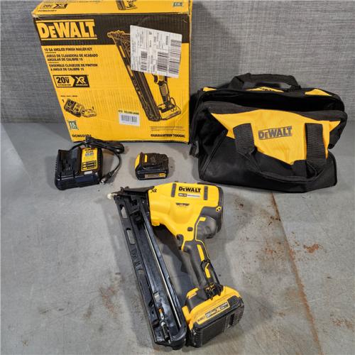 HOUSTON LOCATION - AS-IS DEWALT 20V MAX XR 15 Ga. Cordless 34 Deg Nailer 20 V