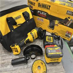 AS-IS DEWALT FLEXVOLT 60-Volt MAX Brushless 4-1/2 in. - 6 in. Cordless Grinder with Kickback Brake Kit (D)