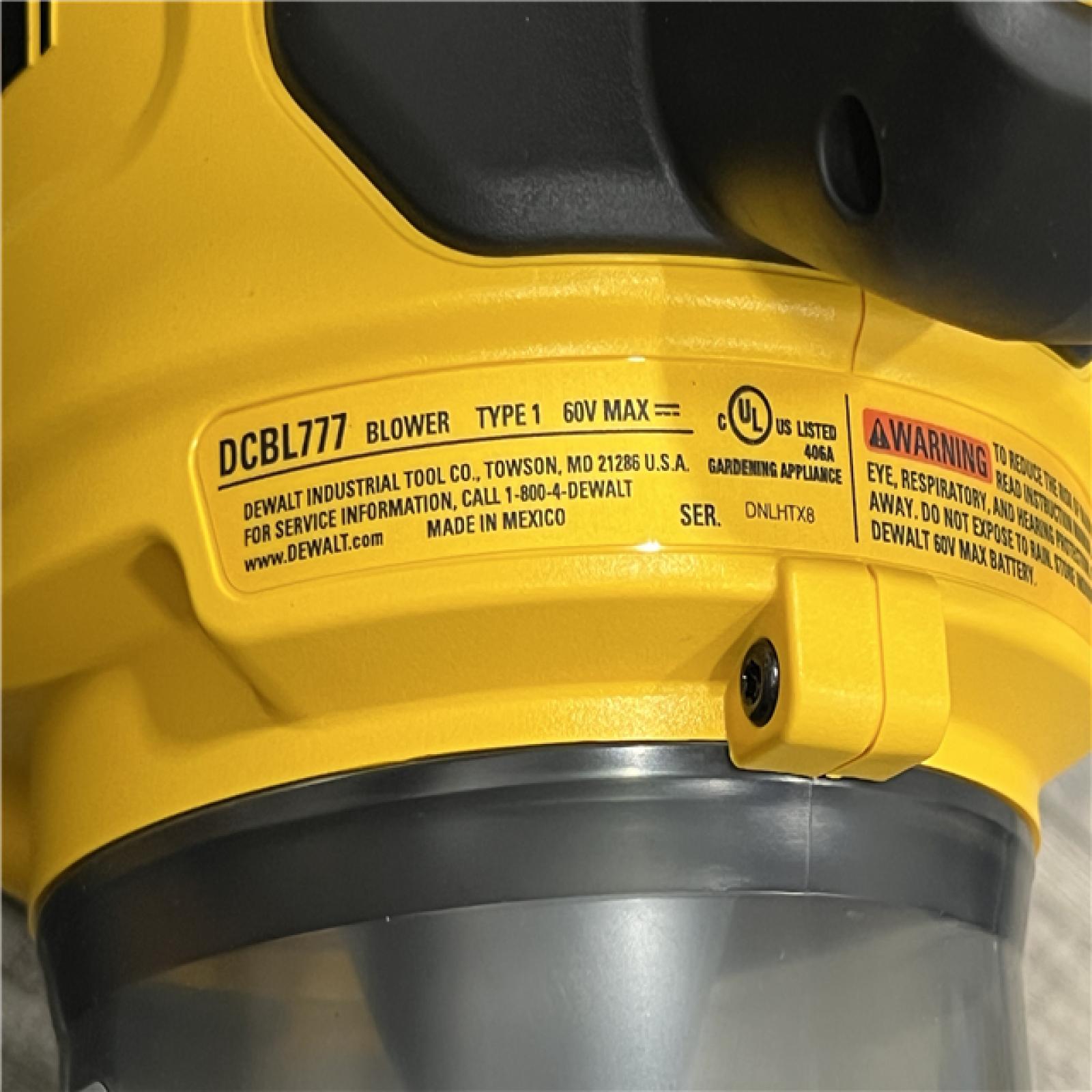 AS-IS DEWALT FLEXVOLT 60V MAX 160 MPH 760 CFM Brushless Cordless  and Charger