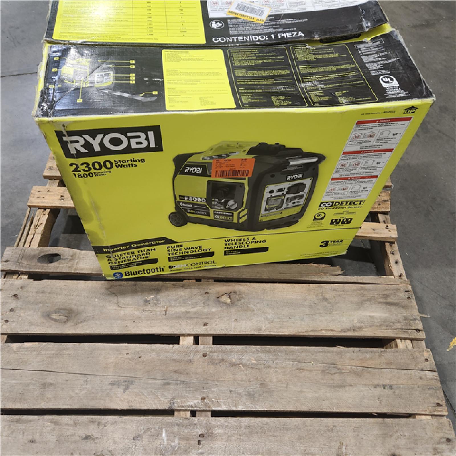 Dallas Location - As-Is Ryobi 2300-Watt Bluetooth Inverter Generator