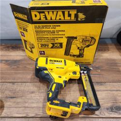 AS-IS Dewalt 20-Volt MAX XR Lithium-Ion Cordless 18-Gauge Narrow Crown Stapler (Tool-Only)