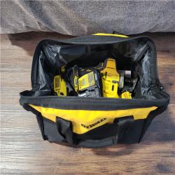 CALIFORNIA AS-IS DEWALT BRUSHLESS 4-TOOL COMBO KIT(BATTERIES,CHARGER,AND BAG INCLUDED)