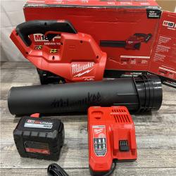 AS-IS Milwaukee M18 FUEL 120 MPH 450 CFM 18V Lithium-Ion Brushless Cordless Handheld Blower Kit with 8.0 Ah Battery, Rapid Charger